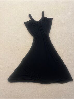 Banana Republic Black Sleeveless Midi Dress